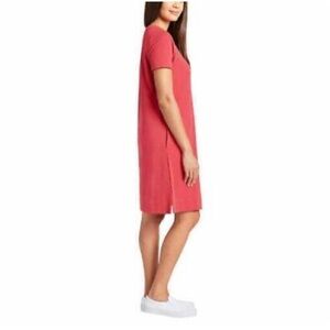 Ellen Tracy Casual Red T-Shirt Dress.   Size-Medium